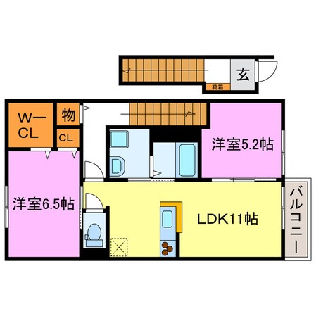 アルブルパイン瀧町の物件間取画像